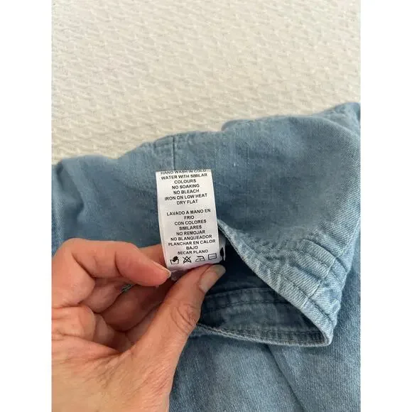 Light Wash Denim Mini Skirt by Mable Size Small - Picture 4 of 6